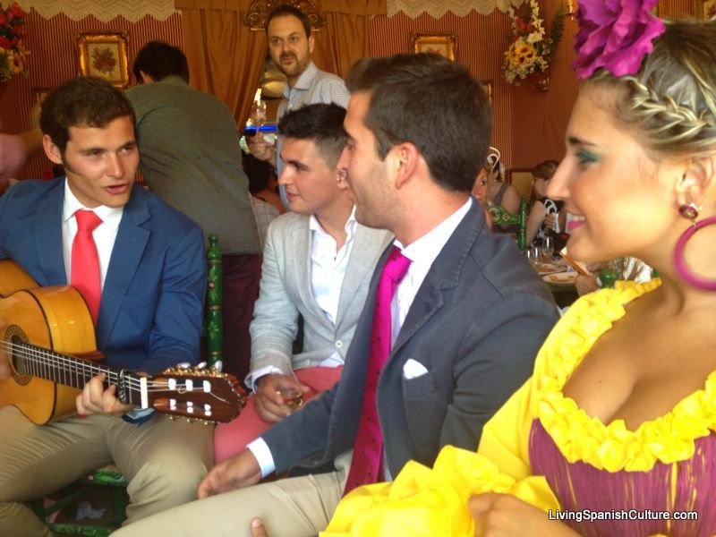 Feria de Sevilla,Spain,Espagne,inside caseta