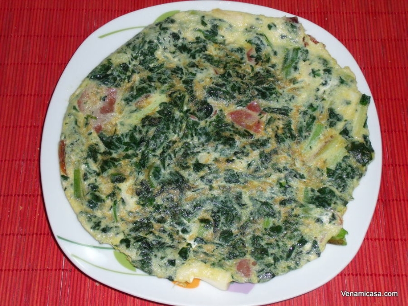 spanish-omelette-of-iberian-hamspinach-and-tender-garlics