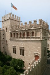 La Lonja de Valencia. Interior Facade