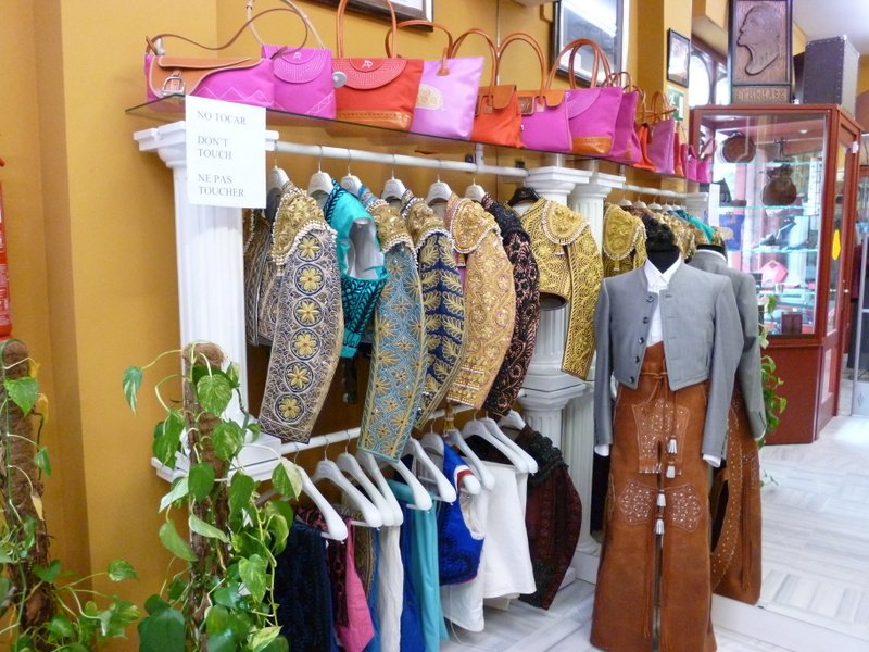 Bullfighter costumes shop