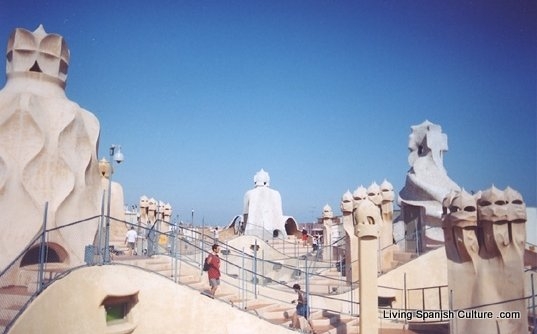 La Pedrera chimneys