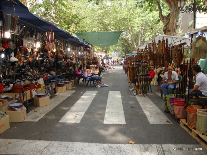 Xativa streets on August Fair
