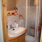 Homestay Barcelona, Spain, Gran via de las Cortes Catalanas,bath