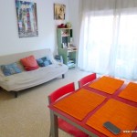 Homestay Valencia, Spain, Pl. Andujar, living